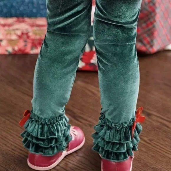 🍎NWT MATILDA JANE TINSEL RUFFLE LEGGINS - Picture 4 of 10